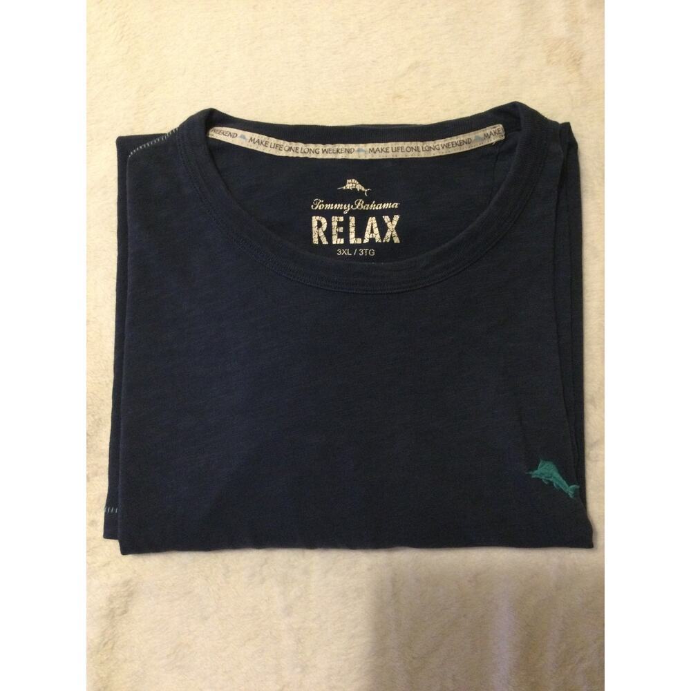Tommy Bahama Navy Blue Long Sleeve Shirt Palm Spring Mens Size‎ 3XL - Picture 11 of 11